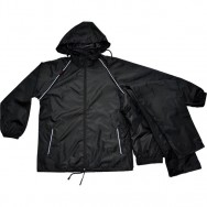 AS04 190T polyester adult rain suit 
