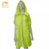 Ladies Yellow Polyester Wind Coat 
