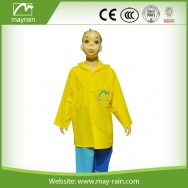 c3yellow pvc kid's raincoat