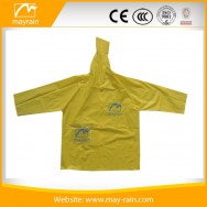 Yellow PVC kid's raincoat 