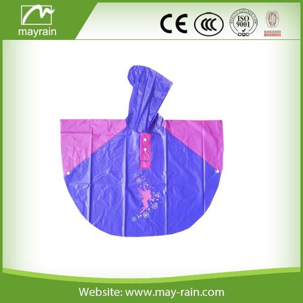 S purple poncho
